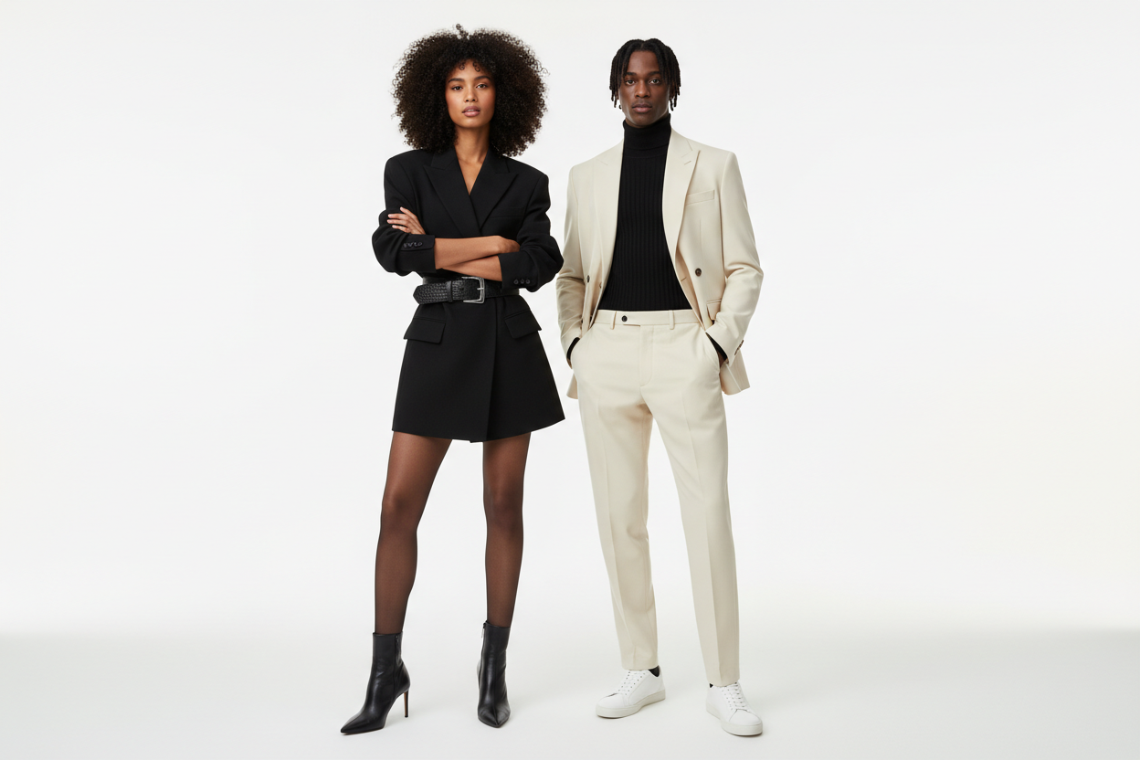 Two Models Wide Editorial